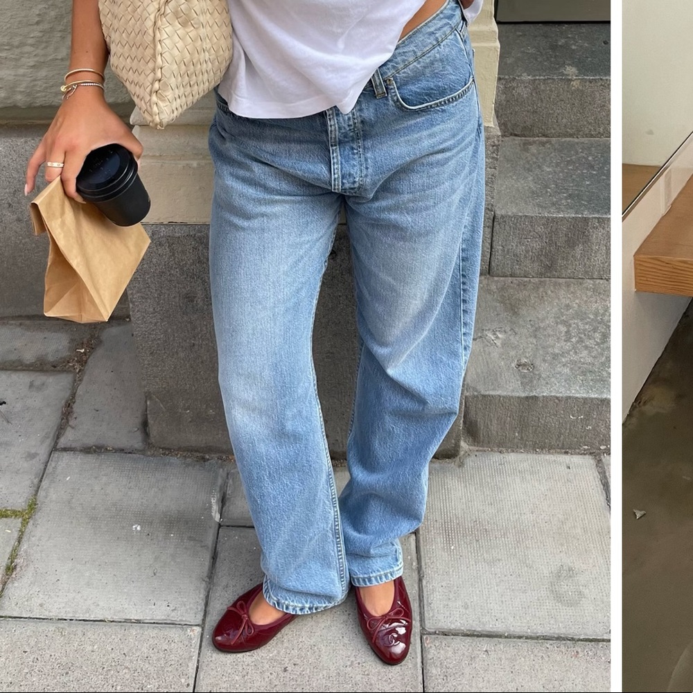 djerf avenue relaxed jeans size 26
